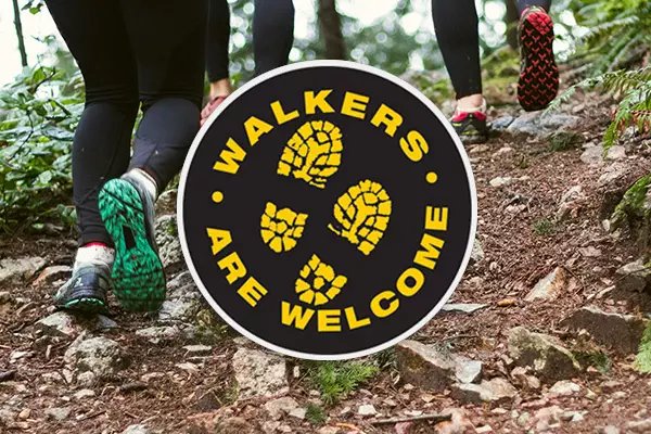 Walkers are welcome