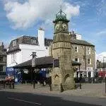 Otley Market Place clock 7 August 2017